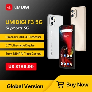 [In Stock] UMIDIGI F3 5G Phone, Android 12 Smartphone, Dimensity 700, 6.7" Display 8GB 128GB, 48MP Triple Camera, 5150mAh