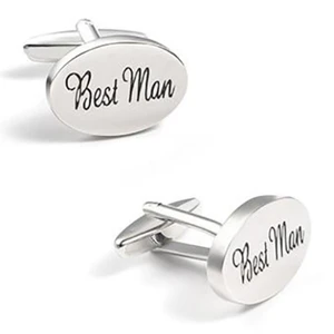 Brand New Mens Stylish Silver Plated Men Jewelry Best Man Wedding Cufflinks Pageboy Groom