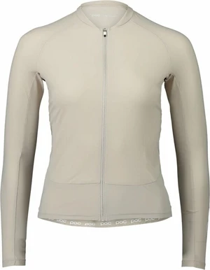 POC Essential Road Women's LS Jersey Light Sandstone Beige L Maillot de ciclismo