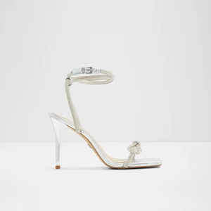 Women's high-heeled sandals in silver ALDO Barrona