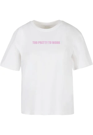 Women's T-shirt Too Pretty white