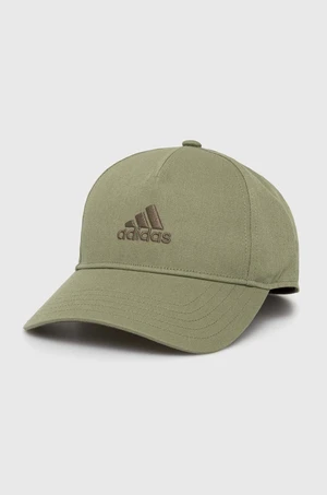 Dětská bavlněná kšiltovka adidas Performance LK CAP zelená barva, s aplikací, IY7825