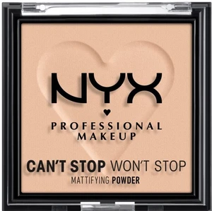 NYX PROFESSIONAL MAKEUP Can't Stop Won't Stop Mattifying Powder Kompaktní pudr - 03 Light Medium 6 g