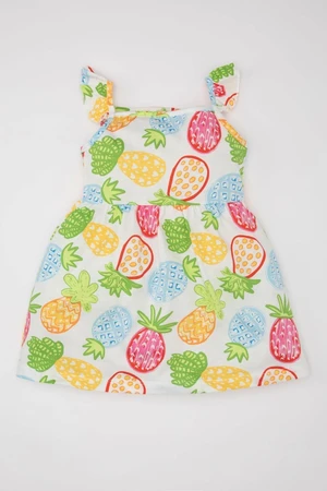 DEFACTO Baby Girl Patterned Sleeveless Dress