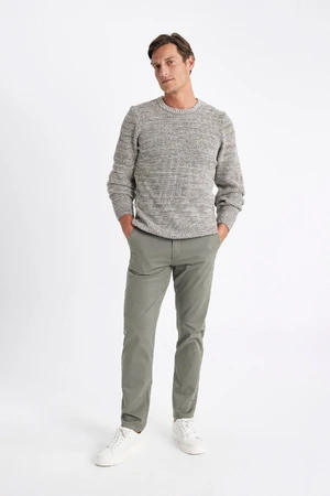 DEFACTO Straight Leg Chino Canvas Trousers