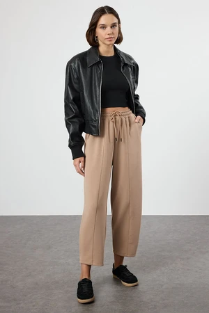 Trendyol Mink Modal Soft Fabric High Waist Stretch Trousers