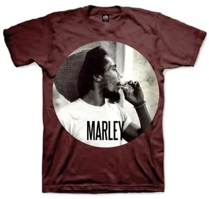 Bob Marley Camiseta de manga corta Smokin Circle Unisex Marrón XL