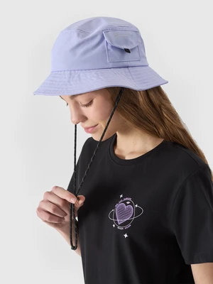 Dievčenský klobúk typu bucket hat - fialový