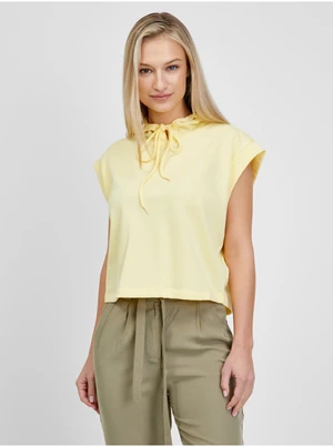 Yellow Sleeveless Hoodie ONLY Miami - Women