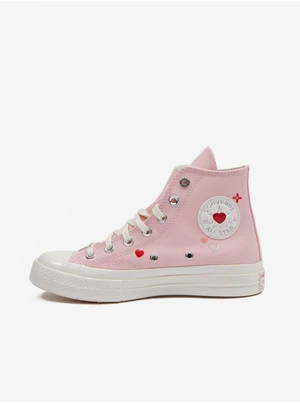 Růžové dámské kotníkové tenisky Converse Chuck 70 Y2K Heart - Dámské