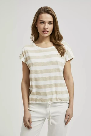 Women's T-shirt MOODO - light beige