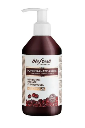 BIOFRESH Osviežujúci intímny gél s panthenolom a B5 Pomegranate & Rose 250 ml