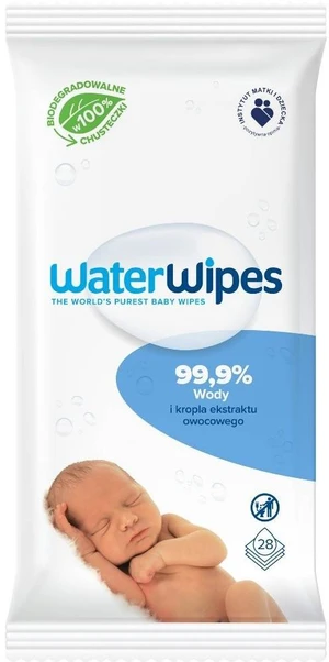 WATERWIPES Vlhčené obrúsky bez obsahu plastov 28 ks