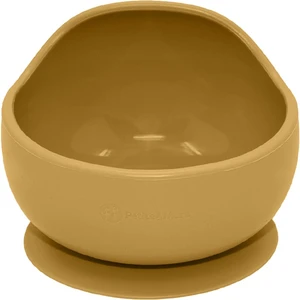 Petite&Mars Take&Match Silicone Bowl miska s přísavkou Intense Ochre 6 m+ 360 ml