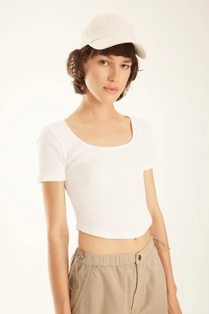 DEFACTO Cool Fitted Ribbed Camisole Short Sleeve T-Shirt