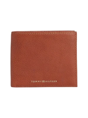 Tommy Hilfiger Peňaženka - PREMIUM LEATHER CC AND COIN hnedá