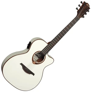 LAG Tramontane 118 T118ASCE-IVO Ivory Guitare Jumbo acoustique-électrique