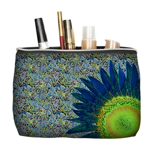 Bertoni Unisex's Cosmetic Bag Solo Blue Flower