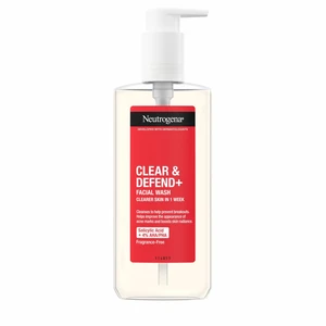 Neutrogena Čisticí gel proti pupínkům Clear & Defend+ (Facial Wash) 200 ml