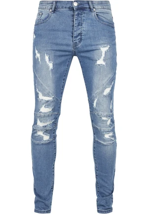 Men's Paneled Jeans Blue