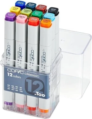 Copic Classic Cartuccia d'inchiostro Basic Colours 12 pezzi