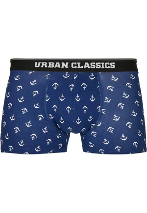 Men's Boxer Shorts 5-pack anchor aop+blk+blk+cha+cha