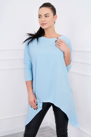 Oversize cyan blouse