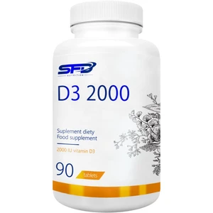 SFD Nutrition D3 2000 IU tablety pro podporu imunitního systému a normální stav zubů 90 tbl