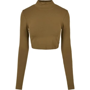 Women's Organic Long Sleeve Turtleneck - Olive