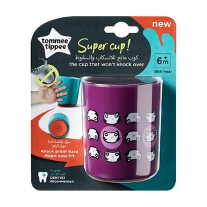 TOMMEE TIPPEE Hrnček stabilný Super Cup 190 ml 6m+ fialový