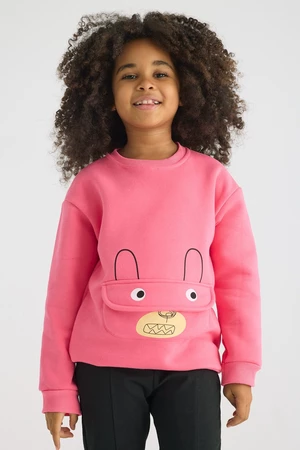 zepkids Kangaroo Pocket, Bear Detail Sweatshirt