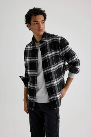 DEFACTO Regular Fit Woodcutter Plaid Long Sleeve Shirt