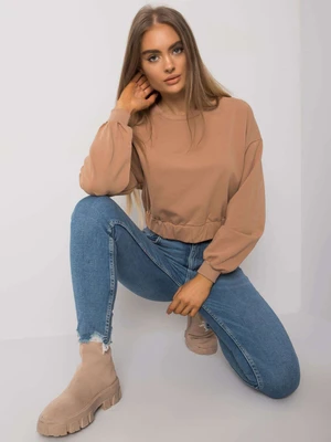 Basic women's camel sweatshirt