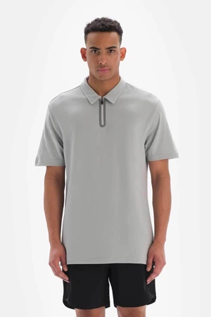 Dagi Gray Men's Pique Collar T-Shirt