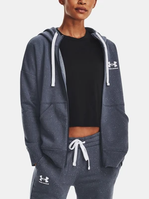 Under Armour Mikina Rival Fleece FZ Hoodie-GRY - Dámské