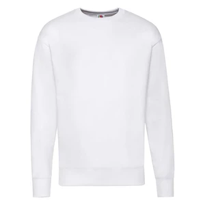 White Men's Sweatshirt Lightweight Set-in-Sweat Sweat Fruit of the Loom