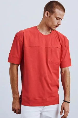 Red men's T-shirt Dstreet