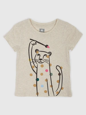 GAP Kids T-shirt organic with kitten - Girls