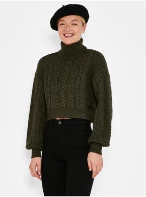 Khaki turtleneck Noisy May Freya - Women