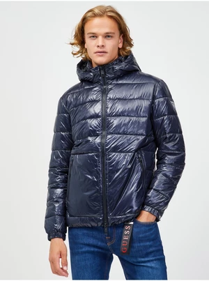 Dark Blue Men's Lightweight Quilted Jacket Guess - Men's