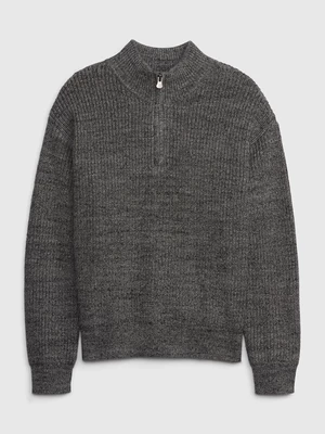 Dark grey boys' brindle sweater GAP