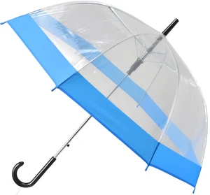 Semiline Unisex's Long Transparent Auto Open Umbrella 2507-4