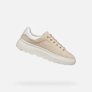 Beige women's sneakers Geox Spherica Ec4.1 - Women's