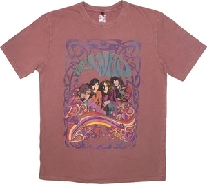 The Who Tričko Psych Floral Stone Wash Unisex Kashmir Red XL