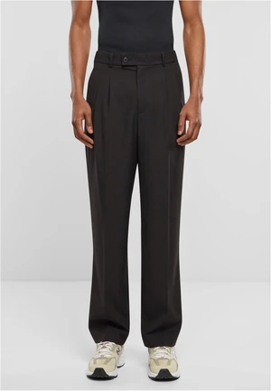 Pleated trousers - black