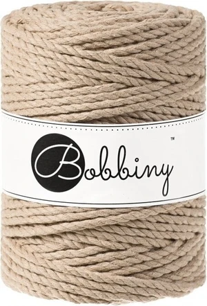 Bobbiny 3PLY Macrame Rope 5 mm 100 m Sand Šňůra