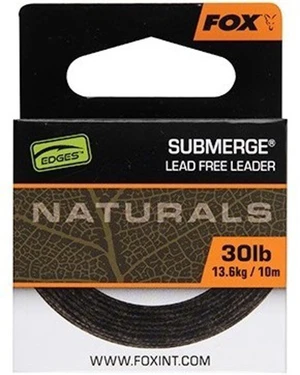 Fox šňůra Naturals Submerge Leader 10m 30lb 13,6kg