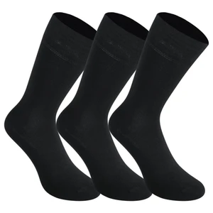 3PACK Styx high bamboo black socks