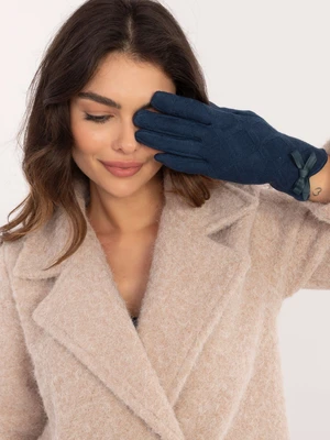 Women's dark blue gloves