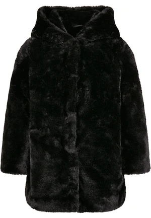 Girls' Teddy Hooded Coat Black